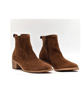 PAUL GREEN Sante Western 
Italian Brown Suede Boots Women size 5.5 rodeo style